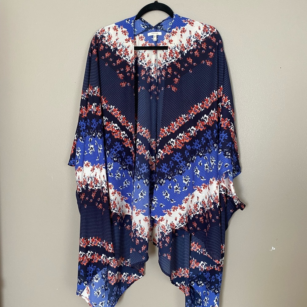 Maurices Blue Floral Kimono